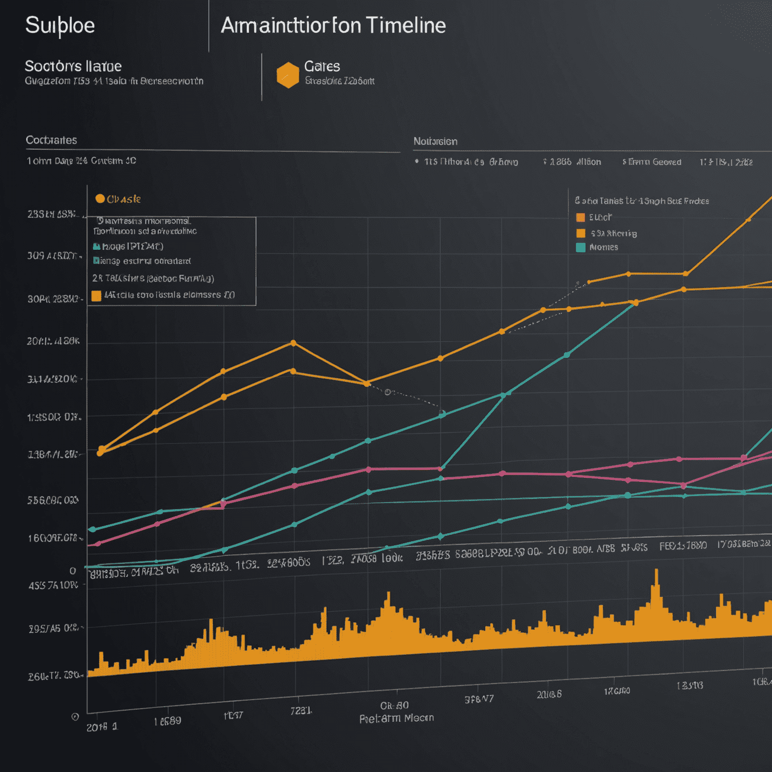 Imagen que muestra una línea de tiempo de animación web con gráficos de rendimiento superpuestos, ilustrando la optimización de animaciones para mejorar la velocidad de carga