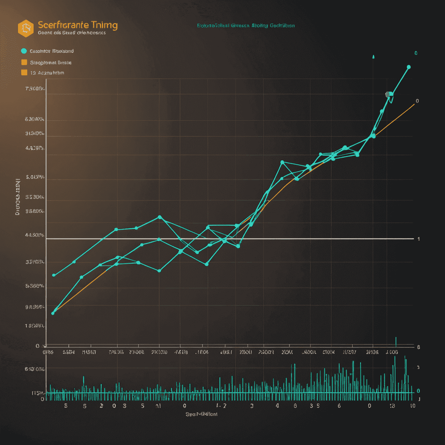 Imagen que muestra un gráfico de rendimiento con líneas animadas que representan la optimización de la velocidad y fluidez de las animaciones web